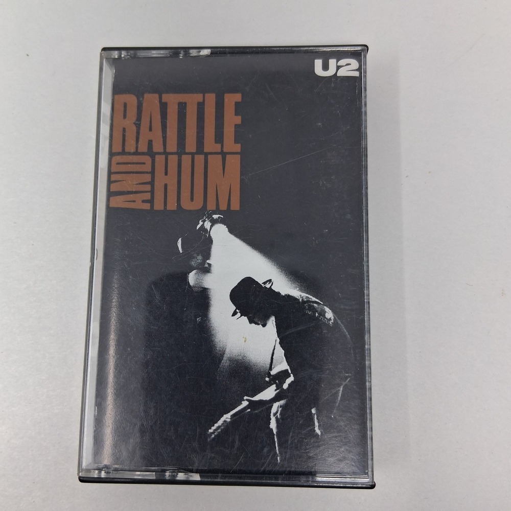 U2 Rattle and Hum Cassette Tape 1988 Island Records Double Play 422-842 299-4